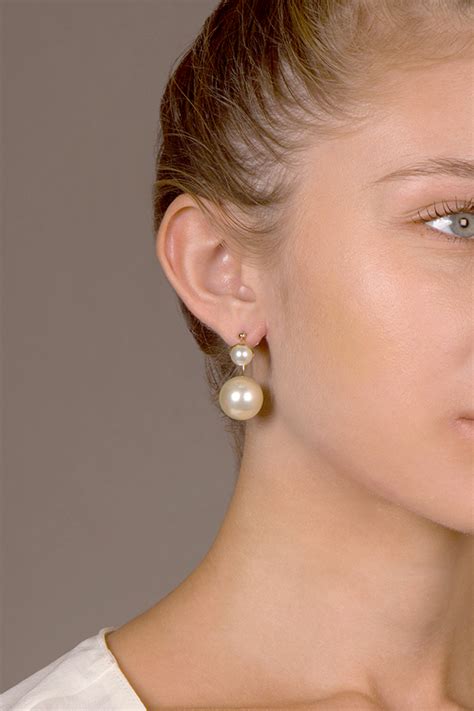 pearl dior earrings|pearl earrings christian dior.